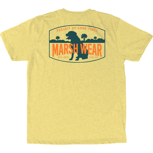 Marsh Wear Youth Dog Patch Shirt - Lemon Heather Marsh Wear