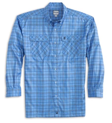 Heybo The Beaufort Plaid Long Sleeve Azure/Navy Heybo