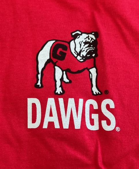 Georgia Bulldogs Black Out Stadium Red Tee New World Graphics