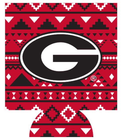 Georgia Bulldogs Aztec Red Can Coozie