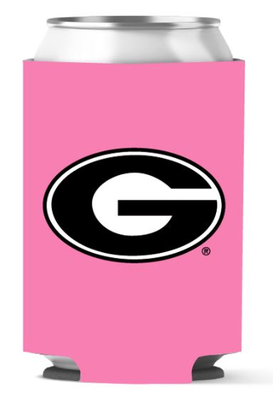 Georgia Bulldogs Pink Can Coozie