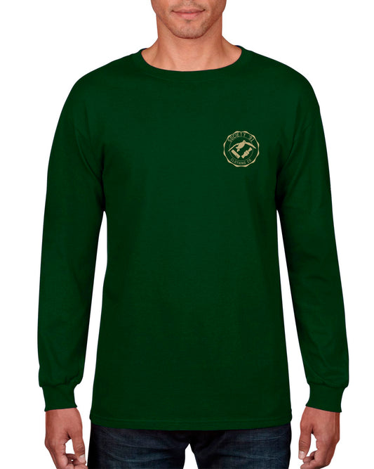 Society '91 Cypress Calling Long Sleeve Tee Green