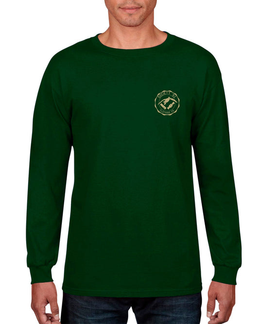 Society '91 Cypress Calling Long Sleeve Tee Green Society 91
