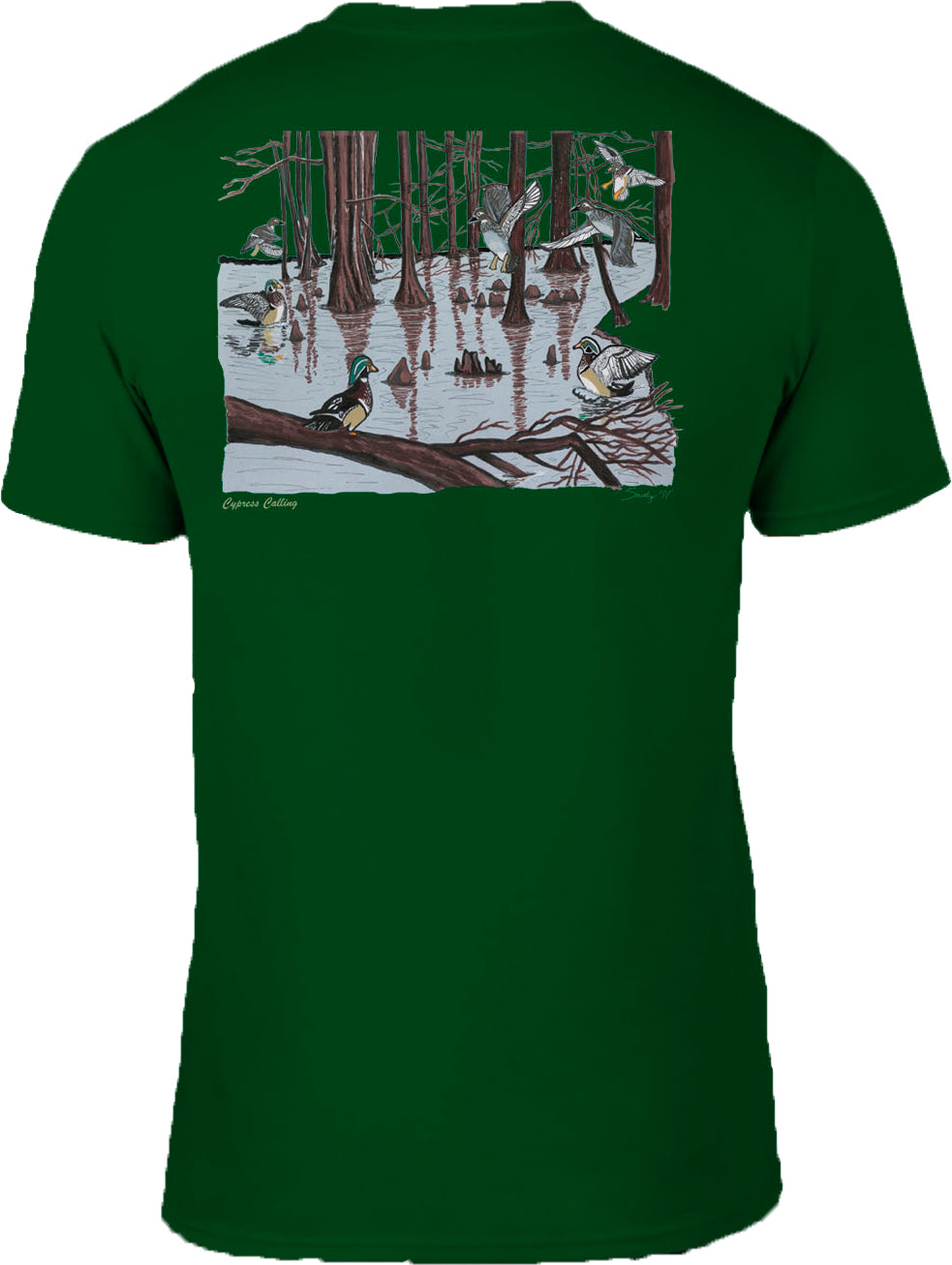 Society '91 Cypress Calling Short Sleeve Tee Green