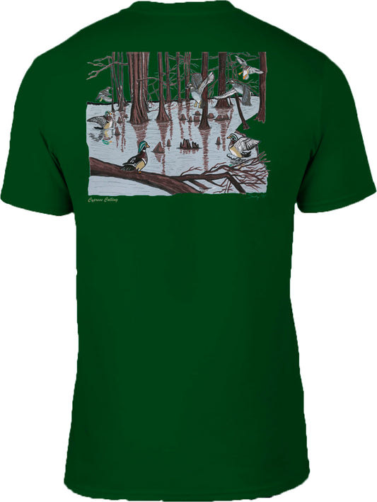 Society '91 Cypress Calling Short Sleeve Tee Green