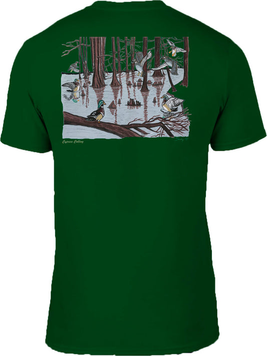 Society '91 Cypress Calling Short Sleeve Tee Green Society 91