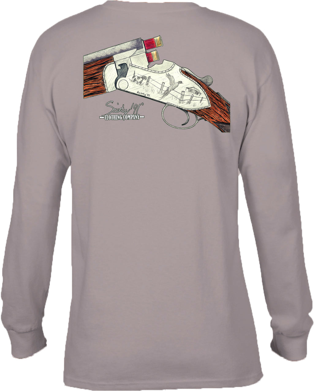 Society '91 Engraved Class Long Sleeve Tee Grey Society 91