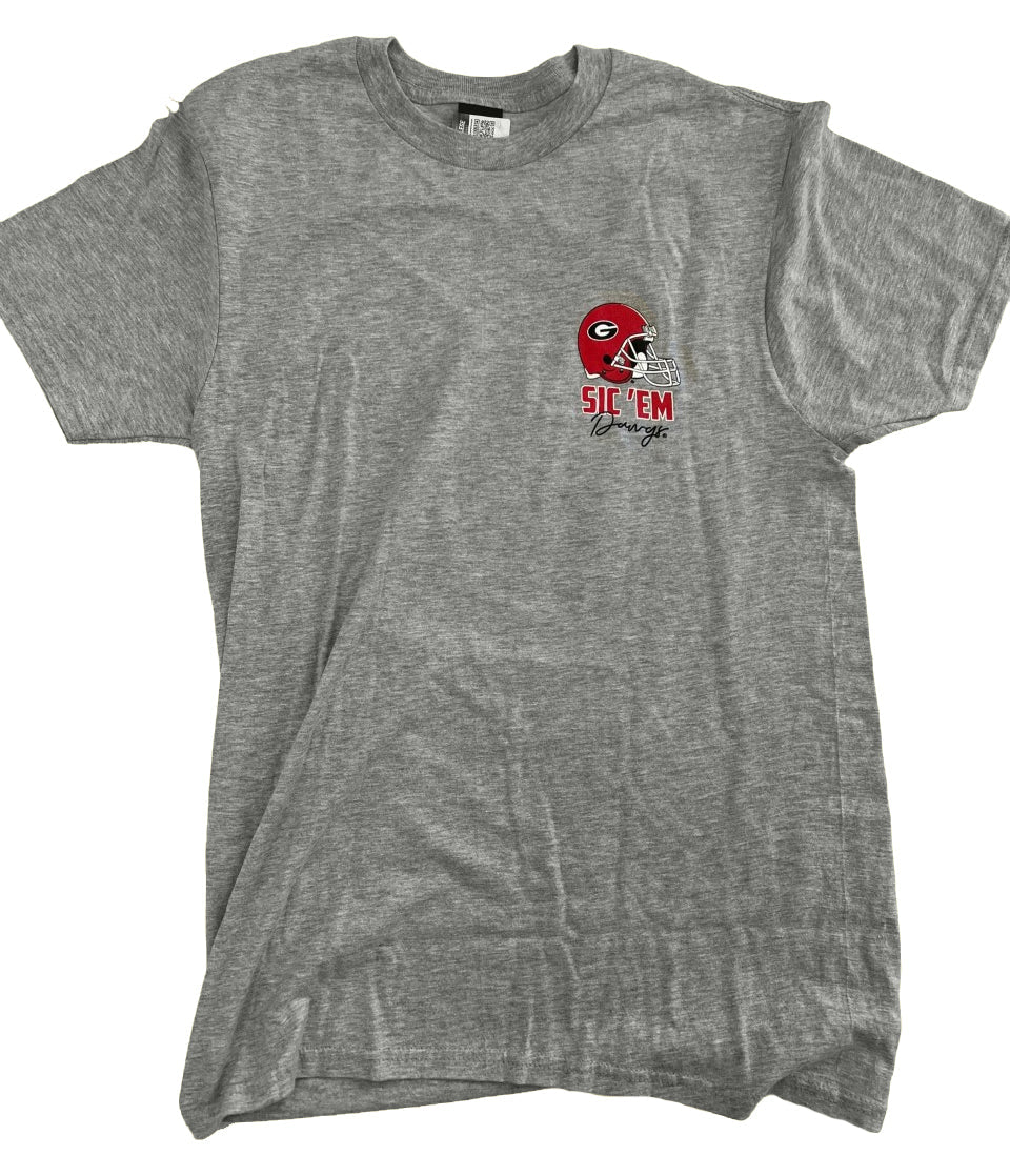 Georgia Bulldogs Great To Be A Dawg Heather Grey Tee New World Graphics