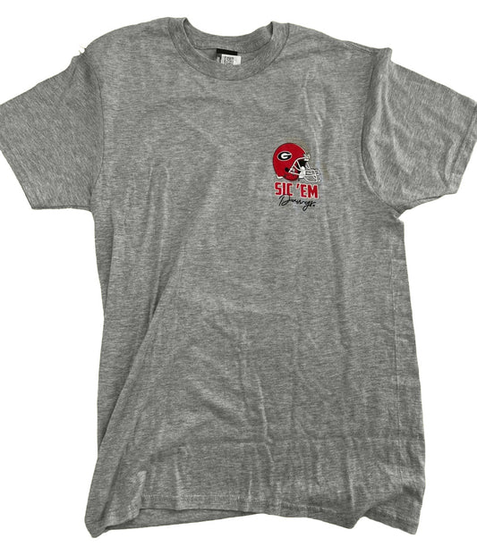 Georgia Bulldogs Great To Be A Dawg Heather Grey Tee New World Graphics