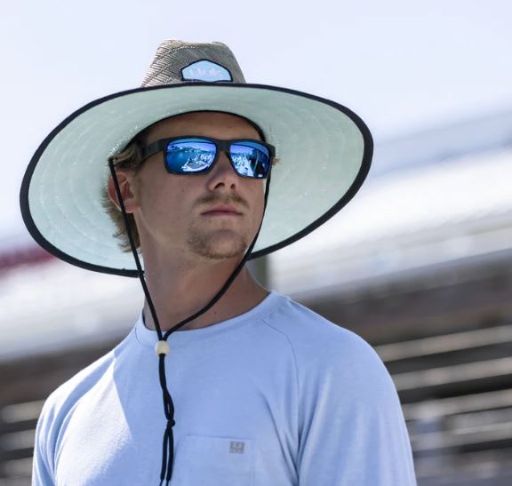 Huk Running Lakes Straw Hat Beach Glass Huk
