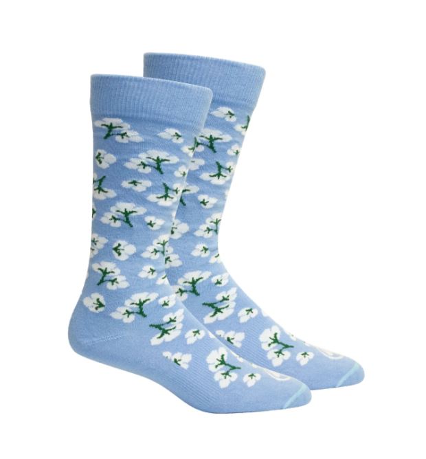Brown Dog High Cotton Delta Blue Hosiery Brown Dog Hosiery