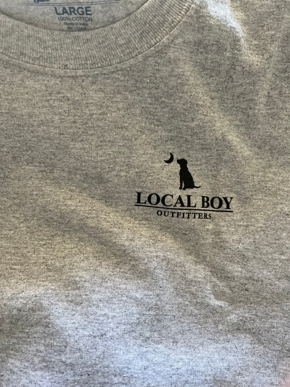 Local Boy Youth Dog T-Shirt Grey Local Boy Outfitters