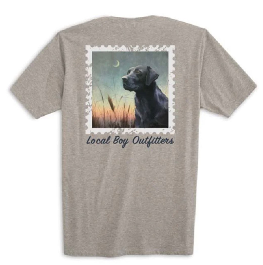 Local Boy Youth Dog T-Shirt Grey Local Boy Outfitters