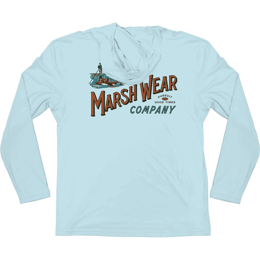 Marsh Wear Skiff HD Hoodie - Light Blue