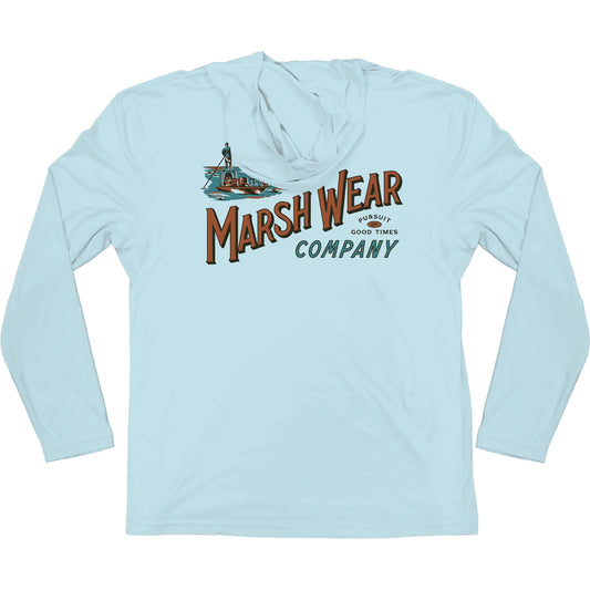 Marsh Wear Skiff HD Hoodie - Light Blue Marsh Wear