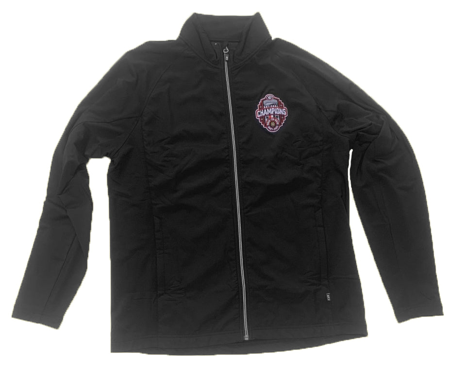 Cutter and Buck Georgia Bulldogs National Champs 22 Black Full Zip