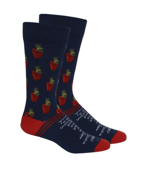 Brown Dog Poppy Insignia Blue Hosiery