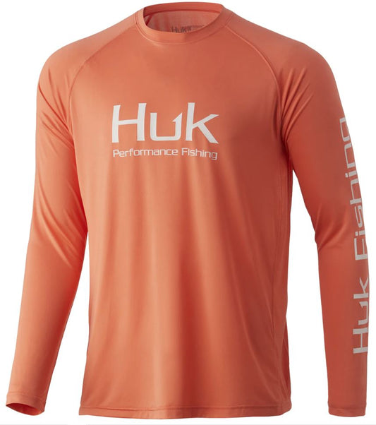 Huk Pursuit Vented Long Sleeve Fresh Salmon Huk
