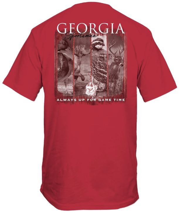 Georgia Bulldogs Sportsman Red Tee New World Graphics