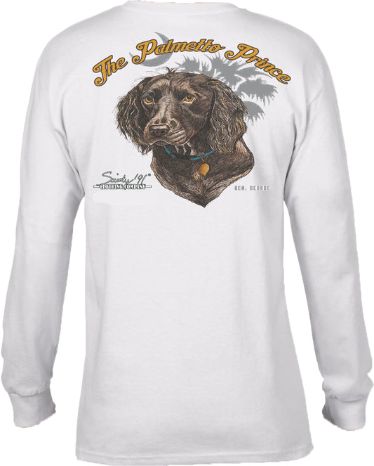 Society '91 The Palmetto Prince Long Sleeve Tee White