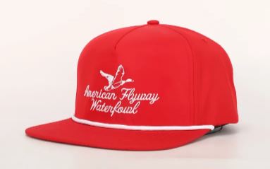 AFW Outdoors Throwback Vintage Rope Hat Red with White Rope Hat AFW Outdoors
