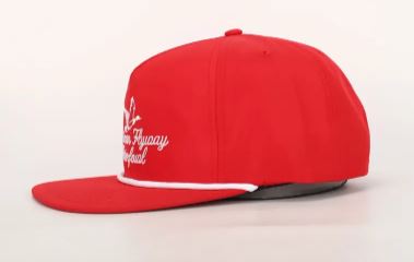 AFW Outdoors Throwback Vintage Rope Hat Red with White Rope Hat AFW Outdoors