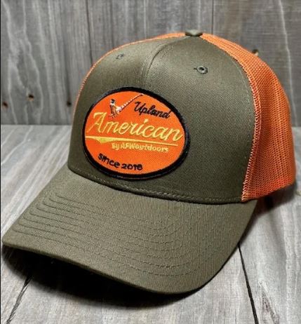 AFW Outdoors Upland Patch Dark Loden / Orange Trucker Cap AFW Outdoors
