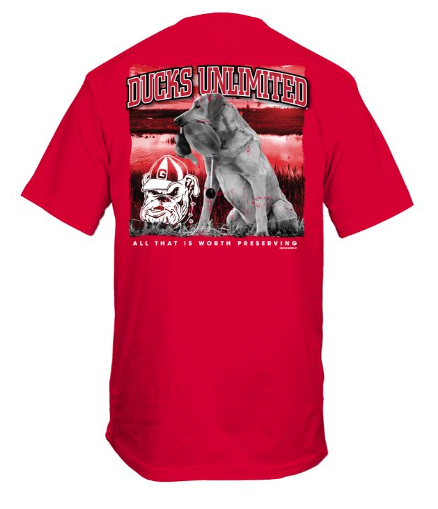 Georgia Bulldogs Worth Preserving Red Tee