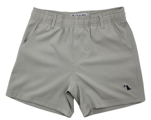 Local Boy Youth Volley Shorts Cool Grey