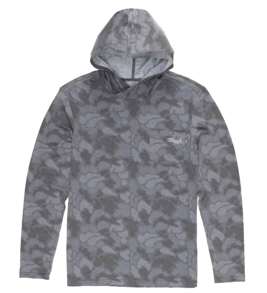 Marsh Wear Marsh Wear Mallard Pamlico Performance Hoodie Black