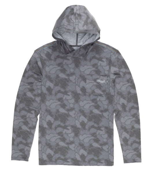 Marsh Wear Marsh Wear Mallard Pamlico Performance Hoodie Black Marsh Wear