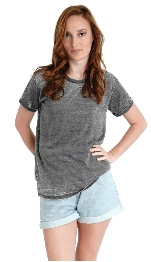 Royce Vintage Boyfriend Cut Tee Black