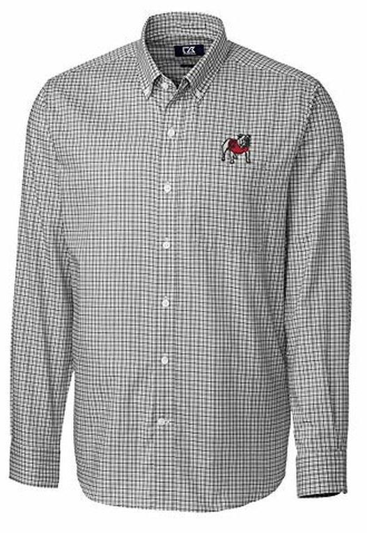 Cutter and Buck Georgia Bulldogs Black/White Button Up Cutter & Buck