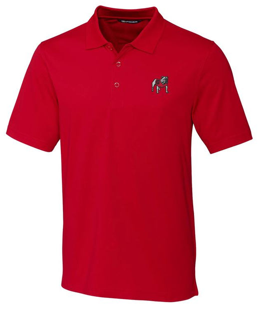 Cutter & Buck Georgia Bulldogs Red Polo Standing Dog