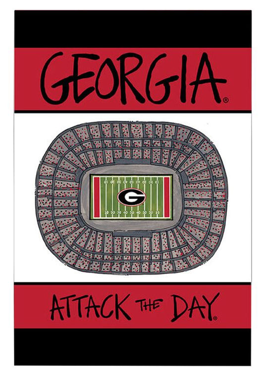 Magnolia Lane Georgia Bulldogs Stadium Garden Flag Magnolia Lane