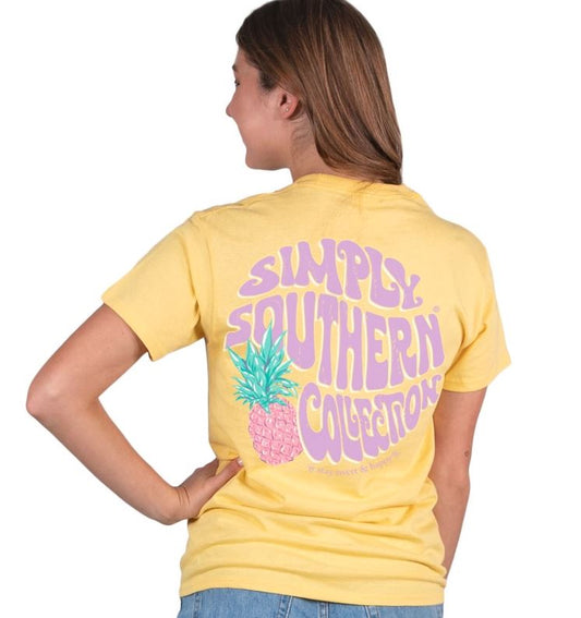 Simply Southern Yellow Pineapple Shirt