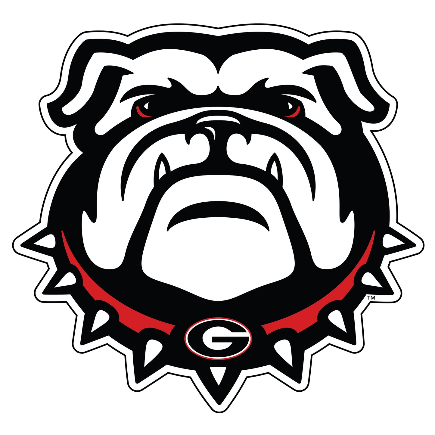 Craftique Georgia Bulldogs 2 pack of 2" New Bulldog Decals