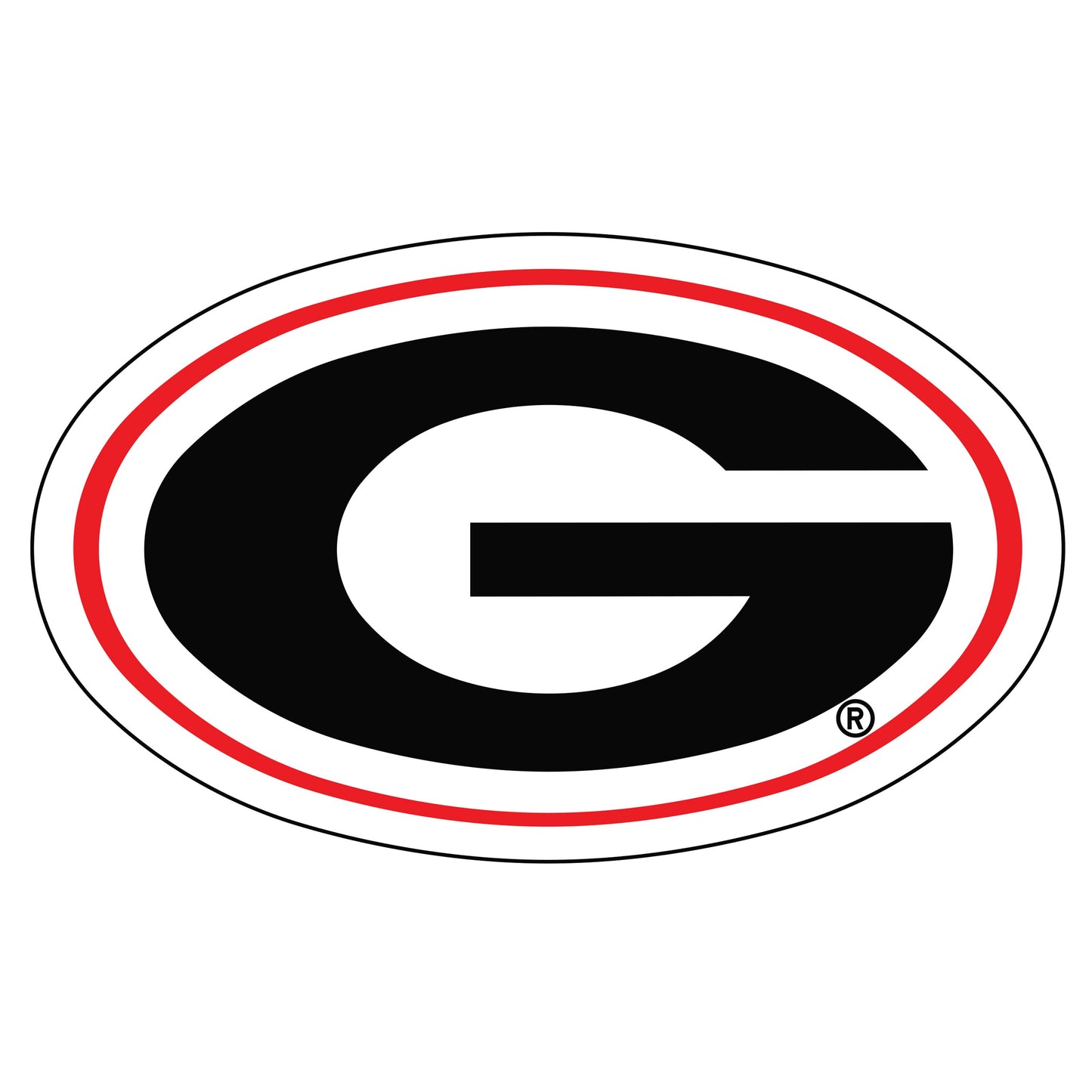 Craftique Georgia Bulldogs 4"  Oval G Decal