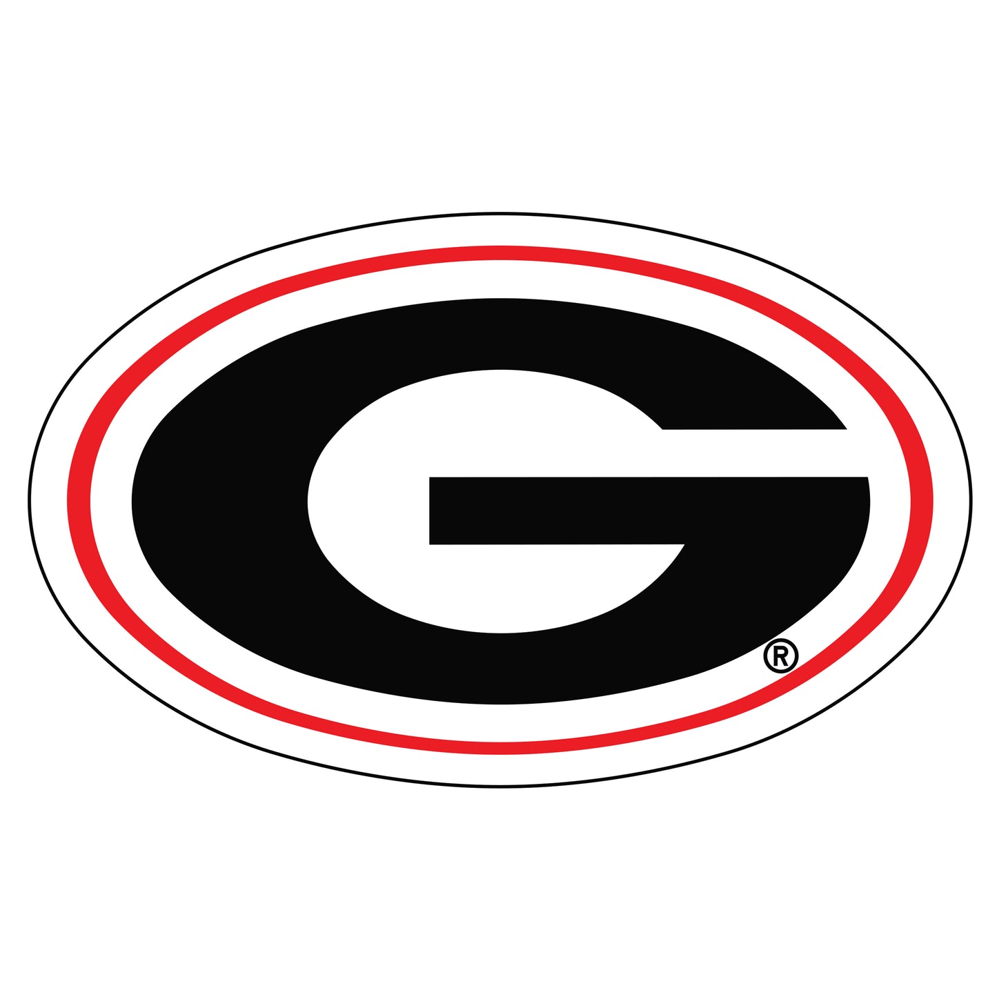 Craftique Georgia Bulldogs 12" Oval G Decal