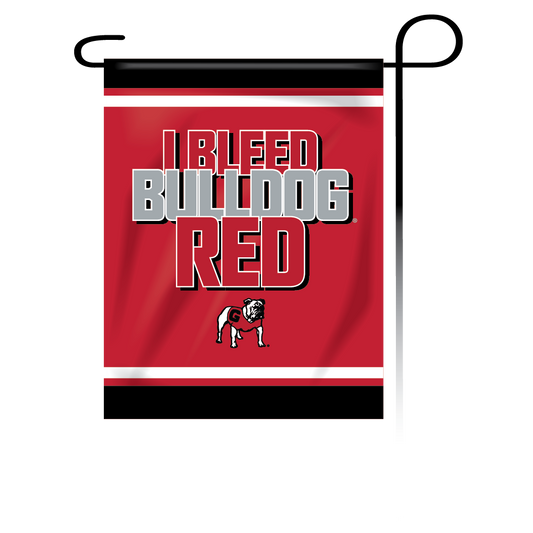 Georgia Bulldogs Garden Flag Bleed Red