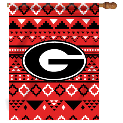 Georgia Bulldogs House Aztec Red