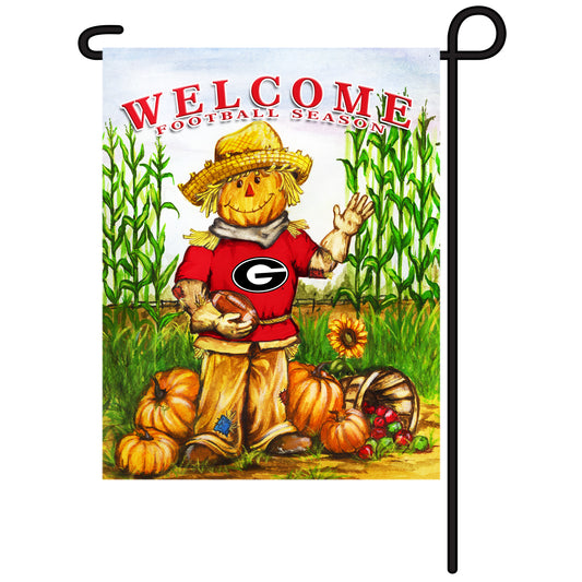 Georgia Bulldogs Garden Flag Scarecrow 1