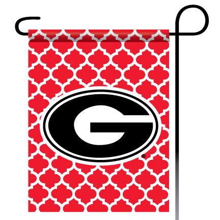 Georgia Bulldogs Garden Flag Quadra Foil Red