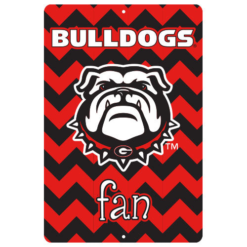 Georgia Bulldogs Fan Sign Chevron