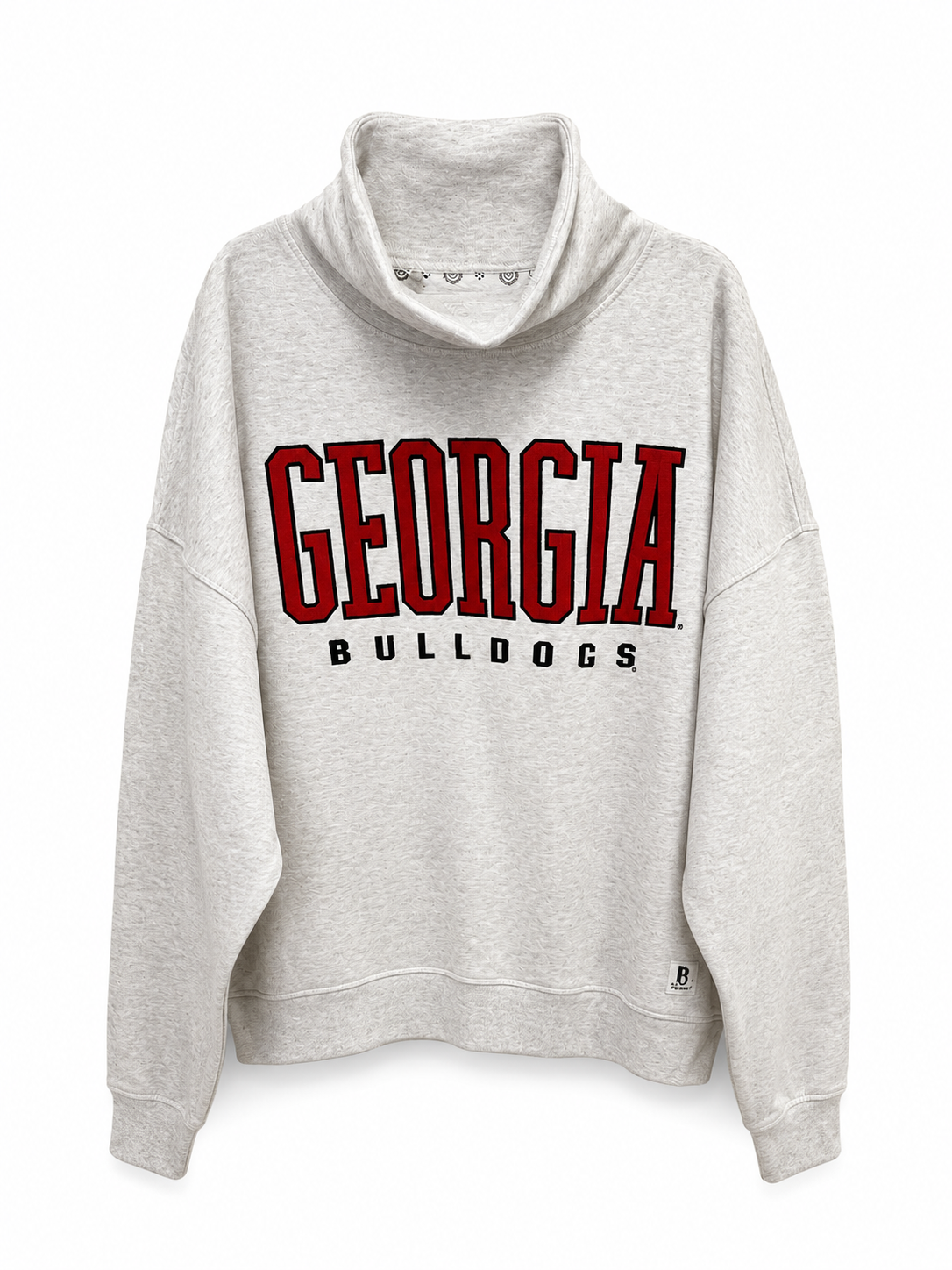 Pressbox Georgia Bulldogs Southlawn Echo Ash Sweatshirt Pressbox