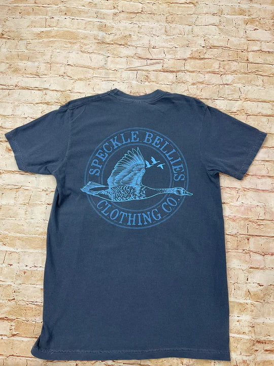 Speckle Bellies Standing 3d Circle Logo Tee Speckle Bellies