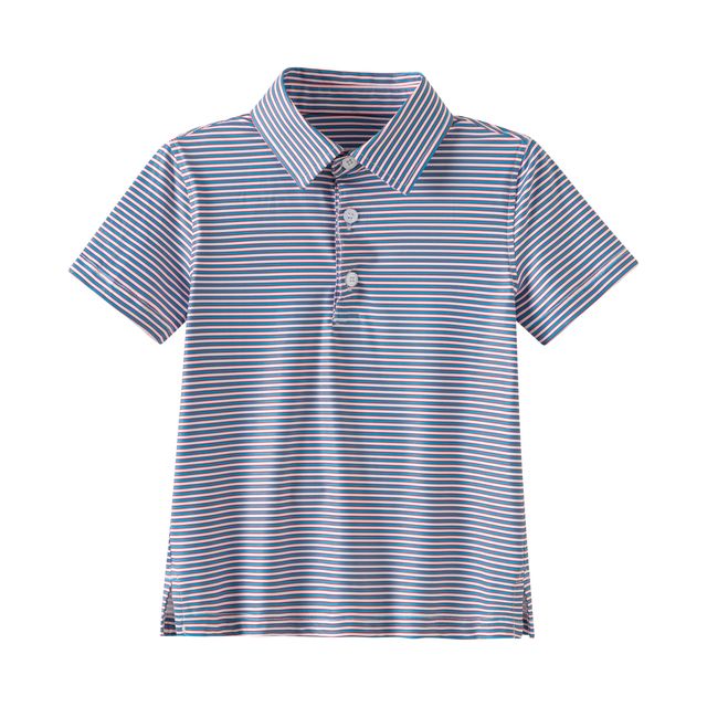 Meripex Performance Polo Shirt Blue/Micro Red/White Meripex Apparel