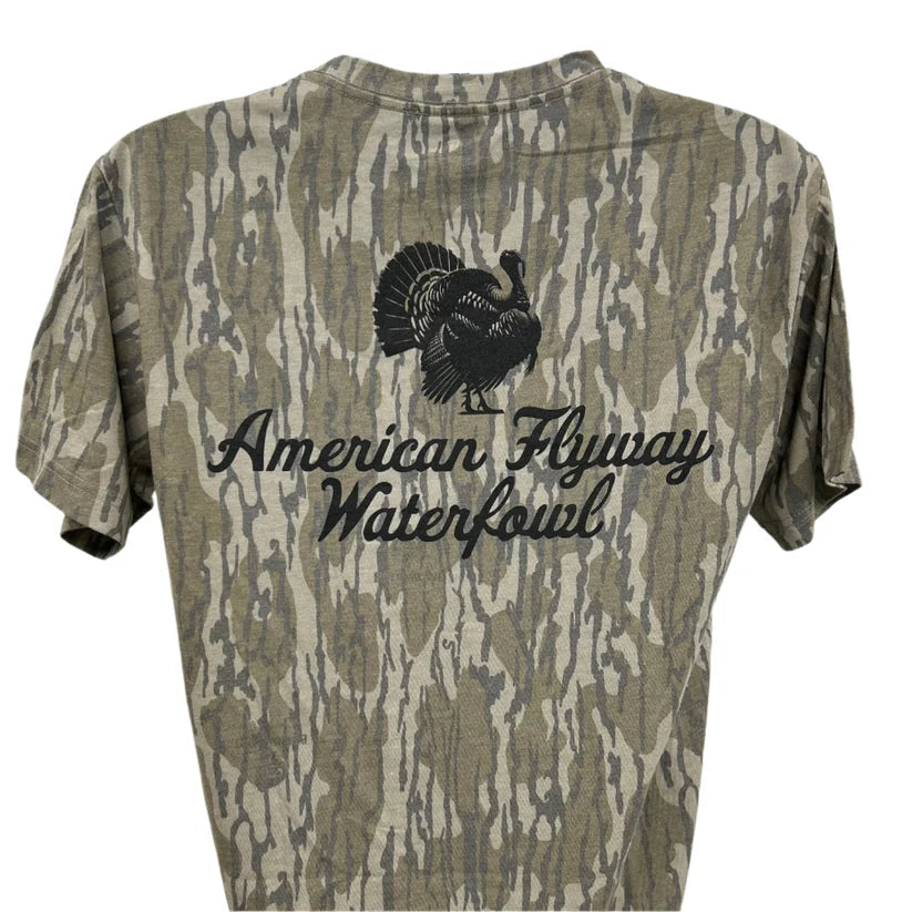 American Flyway Waterfowl Outdoors Turkey Mossy Oak Tee AFW Outdoors