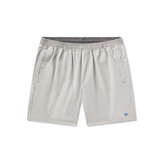 Southern Marsh Billfish Lined Performance Shorts Light Grey