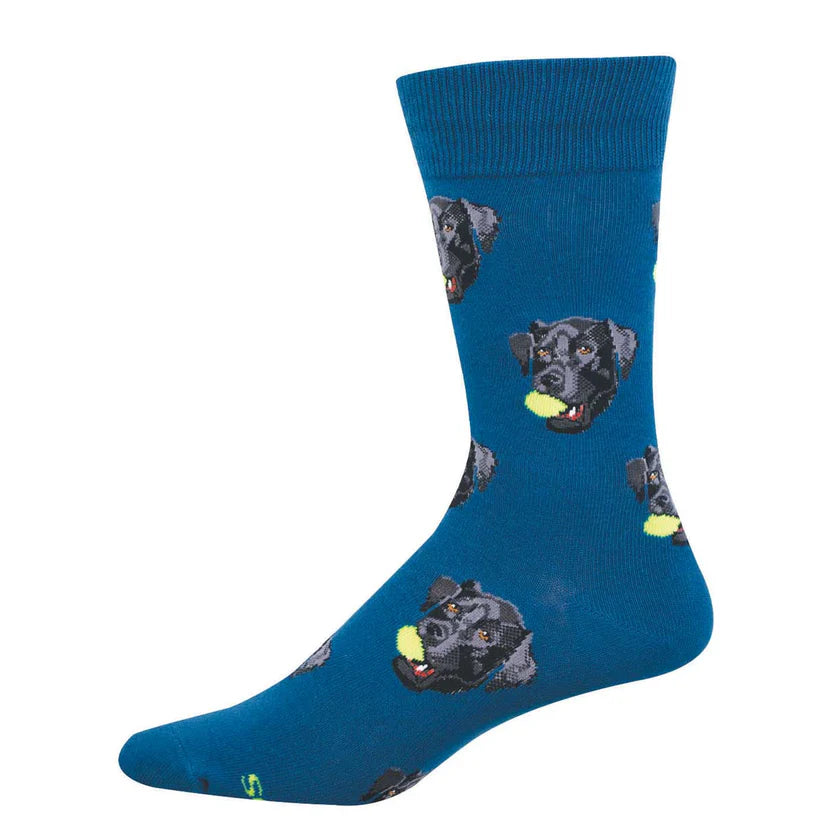 Sock Smith Graphic Cotton Crew Black Lab Sock Smith